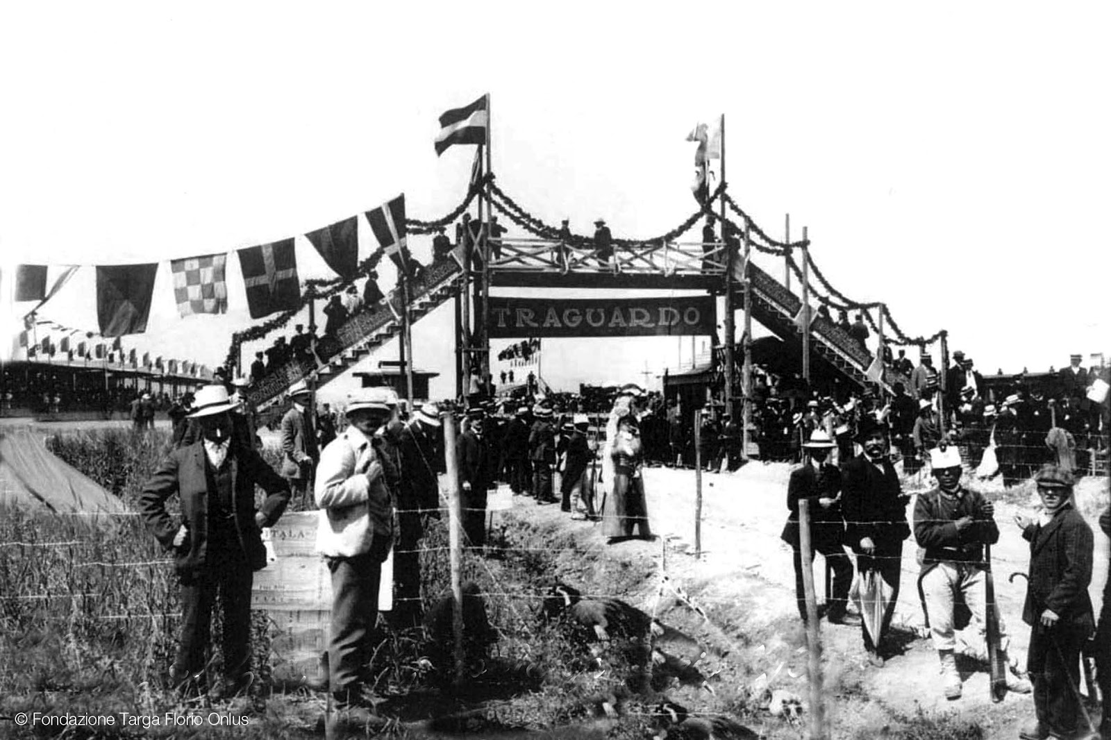 1906 Targa Florio Rettilineo Buonfornello Arrivo